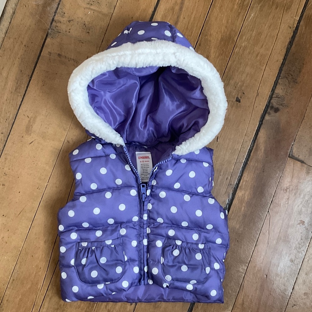 Gymboree Purple Polka Dot Kids Vest